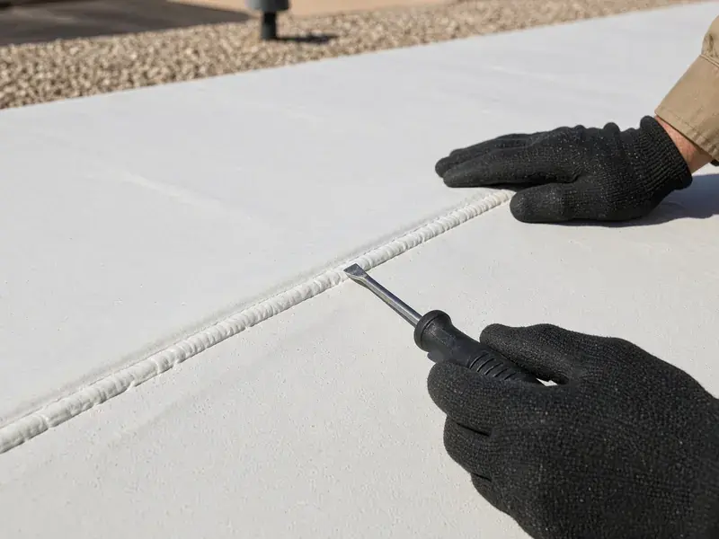 TPO Roofing on a Scottsdale commercial roof