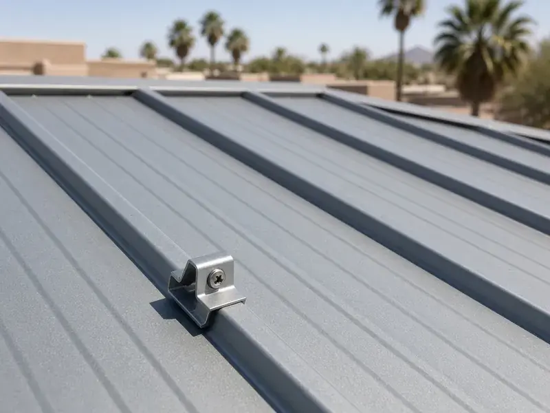 Commercial Metal Roofing on a Scottsdale commercial roof