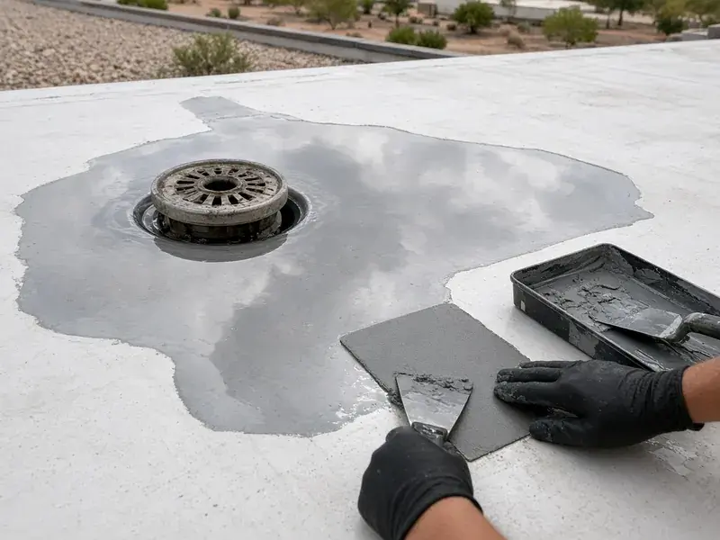 Commercial Roof Repair on a Scottsdale commercial roof